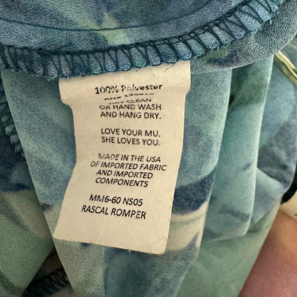 SHOW ME YOUR MUMU Rascal Romper North Shore Floral Tropical Print Shorts Small - Picture 8 of 8